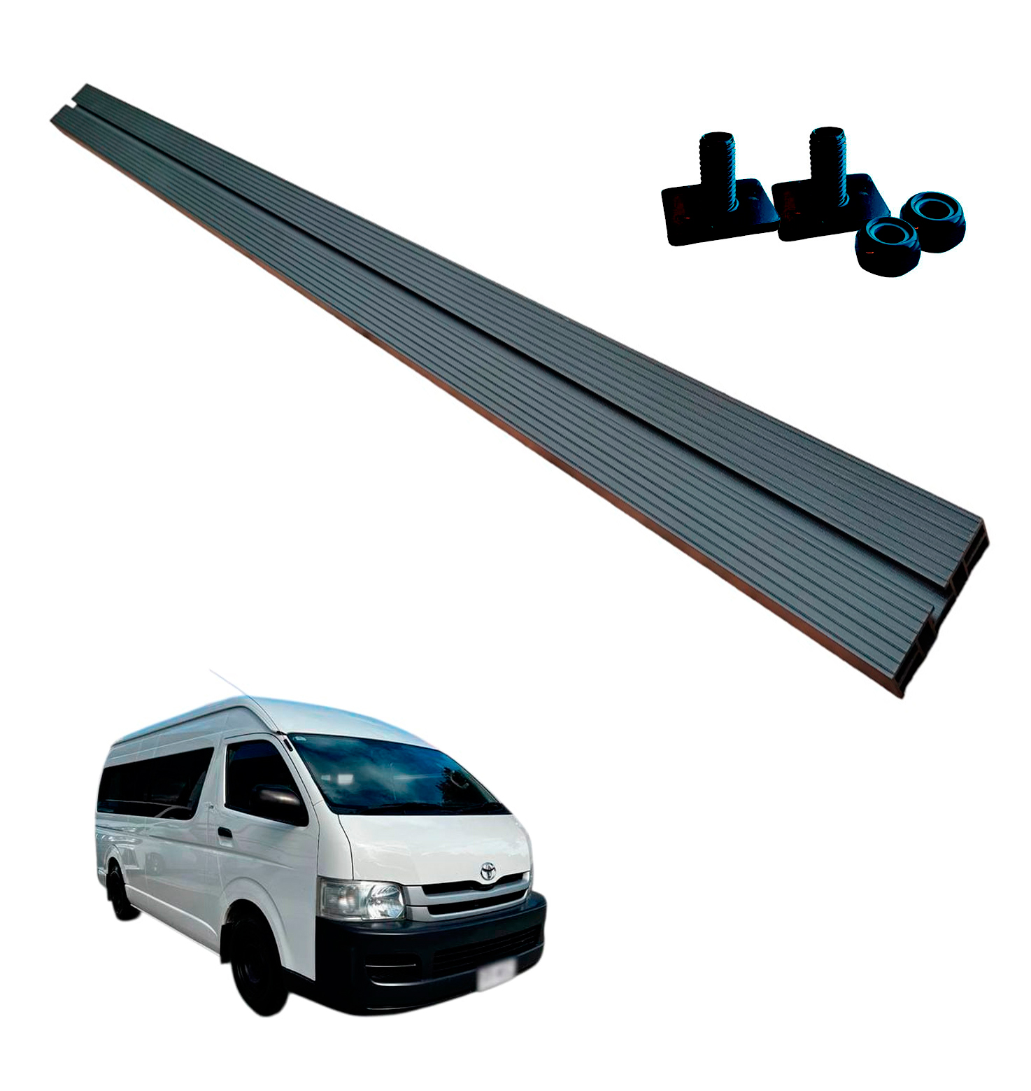 2x OZ165 Roof Cross Bar 1650mm