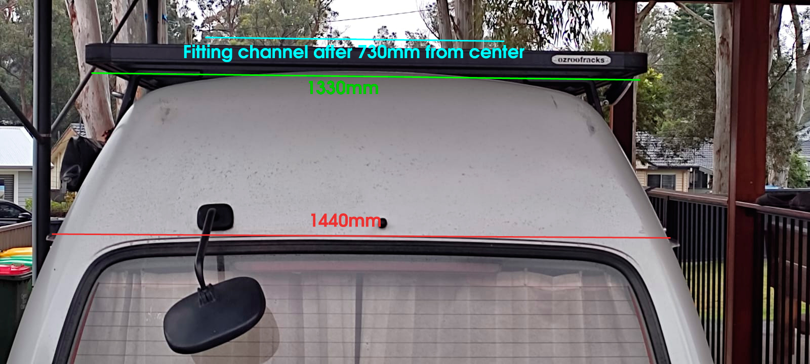 10x OZ310 Tradesman Roof Platform 1330x3100MM for Hiace 100 and Hiace 200 Series