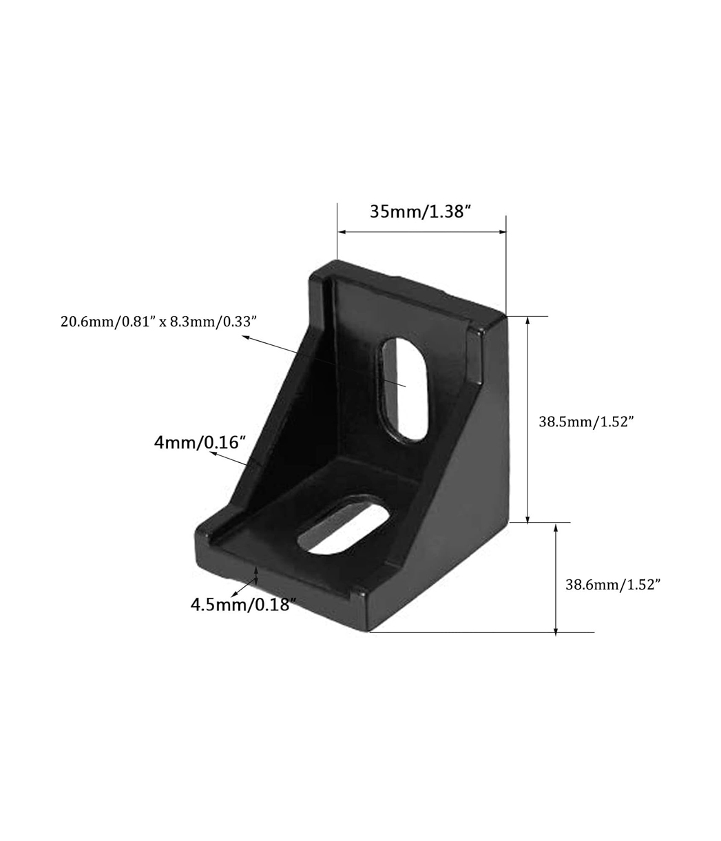 4x OZ35 Inner Corner Angle Aluminum Bracket for OZ4040 Series
