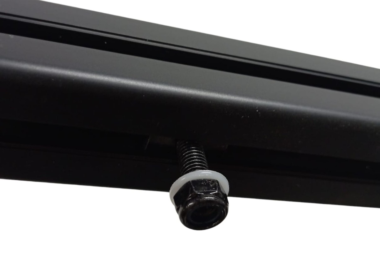 2x OZ4040 165CM Black Anodized 6063-T5 Aluminium Extrusion T-Slot Profile