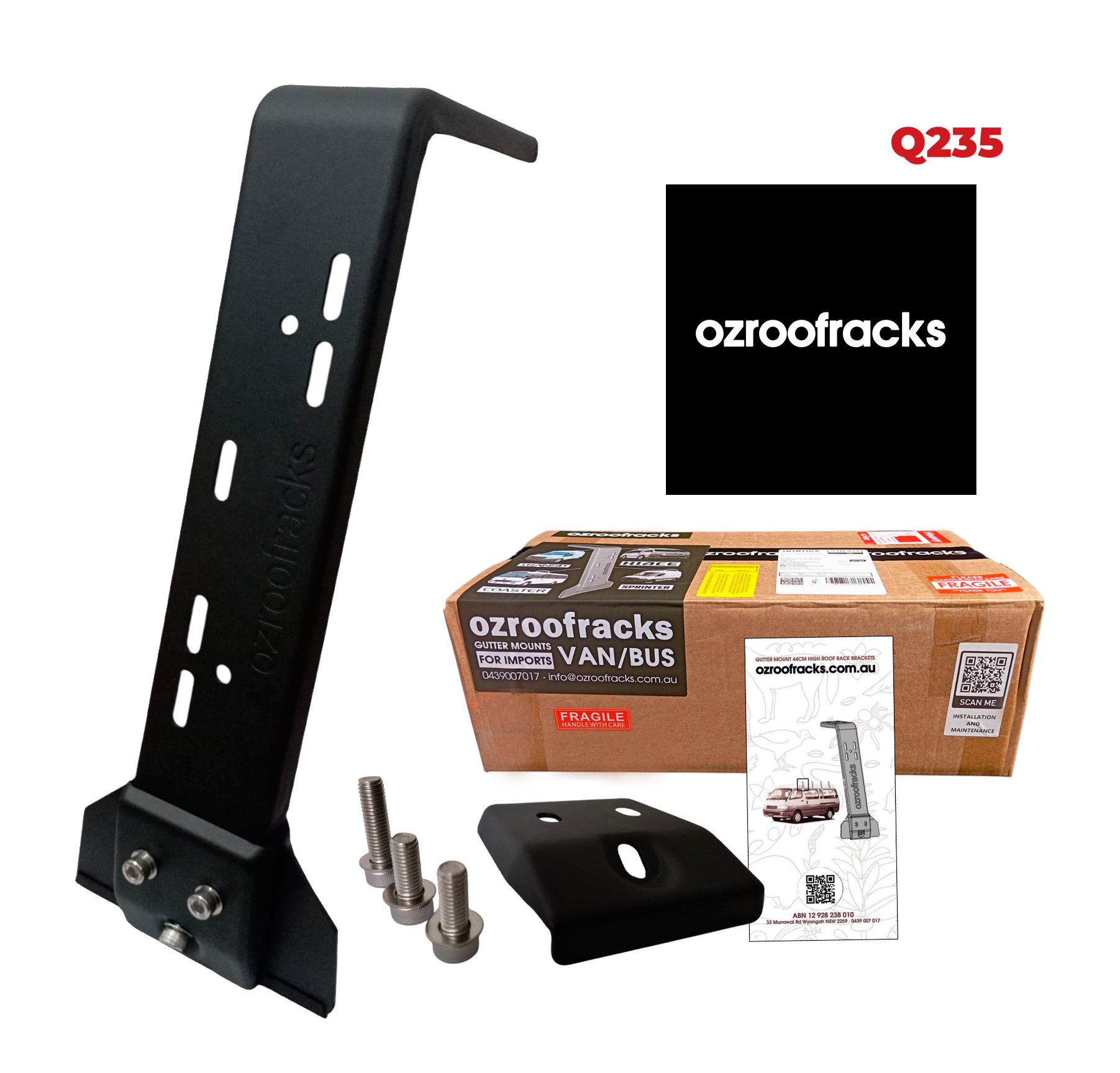 10x OZ44 Carbon Steel Brackets 44CM Ozroofracks 10x OZ44 Carbon Steel Brackets 44CM Ozroofracks